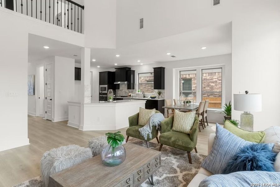 Furnished interior view inside a new home in The Parklands, Schertz (Image 5).