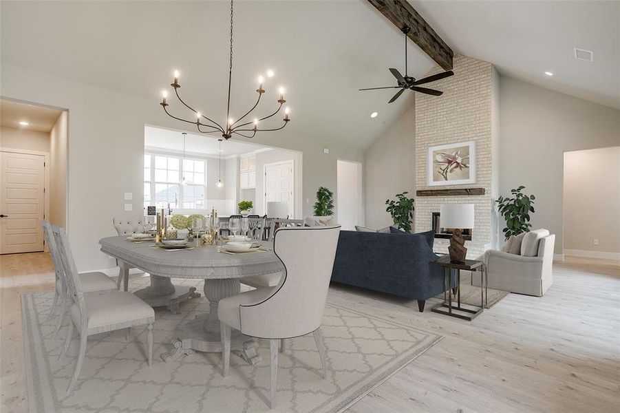 Furnished interior view inside a new home in Paloma Ranches, New Fairview (Image 6).
