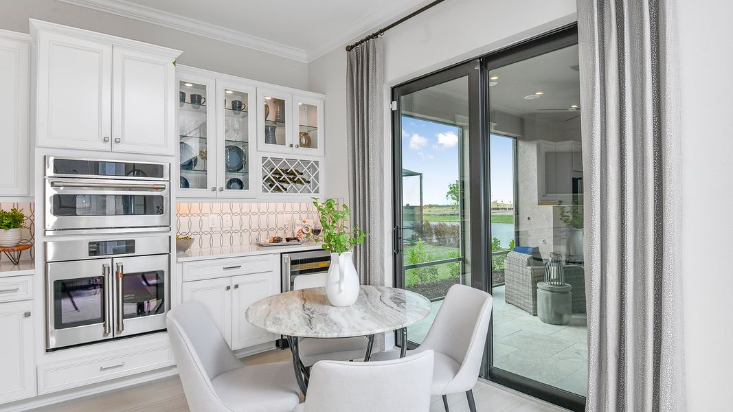 Furnished interior view inside a new home in Astor Creek Golf and Country Club, Port St. Lucie (Image 8). Furnished interior view inside a new home in Astor Creek Golf and Country Club, Port St. Lucie (Image 8).