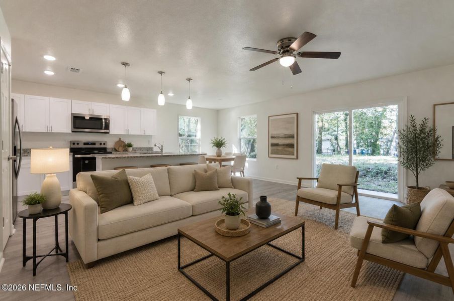 Furnished interior view inside a new home in , Jacksonville (Image 10).