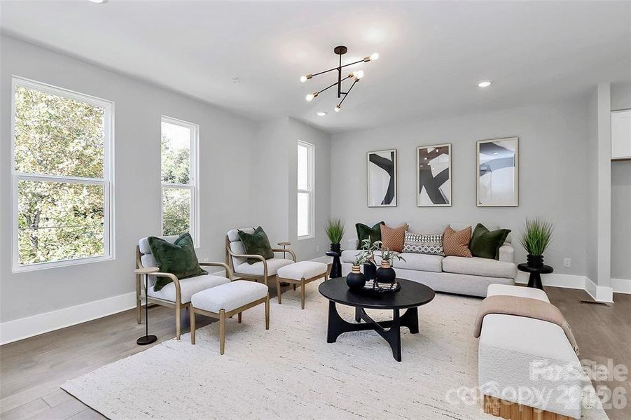 Furnished interior view inside a new home in , Charlotte (Image 3).