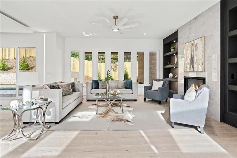 Furnished interior view inside a new home in , Atlanta (Image 19). Furnished interior view inside a new home in , Atlanta (Image 19).