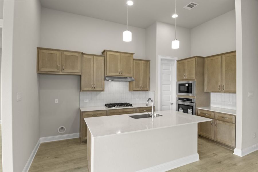 Side view of kitchen