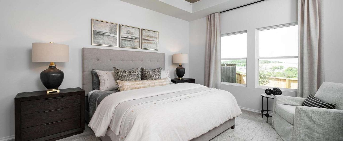 Representative furnished interior of a home built from the Alyssa by Ashton Woods in Hennersby Hollow, San Antonio (Image 8).