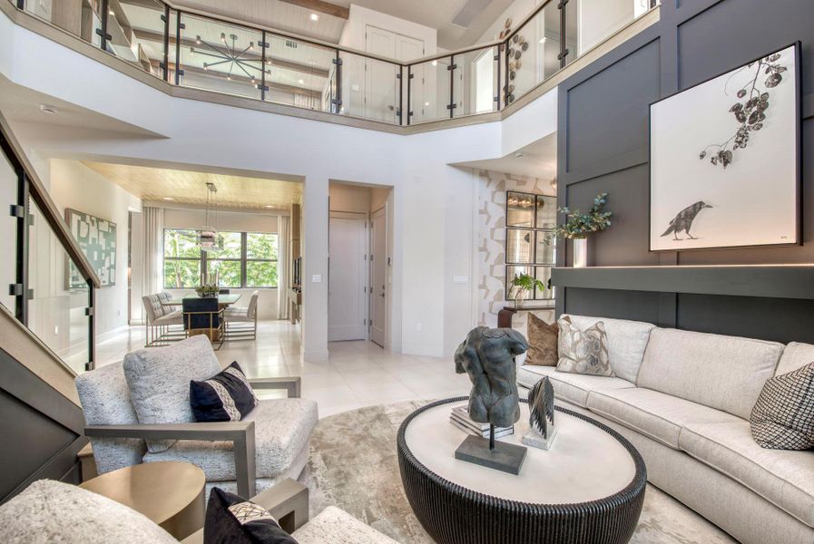 Furnished interior view inside a new home in Apex at Avenir, Palm Beach Gardens (Image 16).