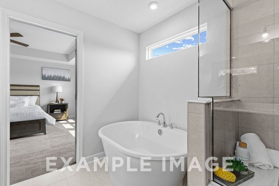 Representative furnished interior of a home built from the The Chestnut by Davidson Homes LLC in Retreat at North Main, Lillington (Image 29).