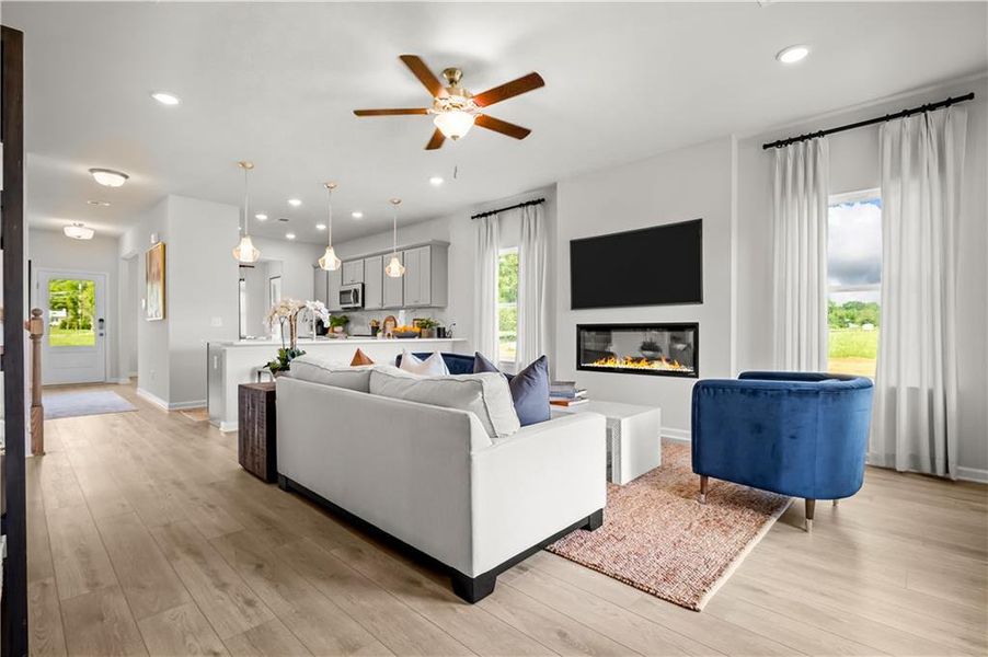 Furnished interior view inside a new home in Capstone Estates, Apison (Image 15).