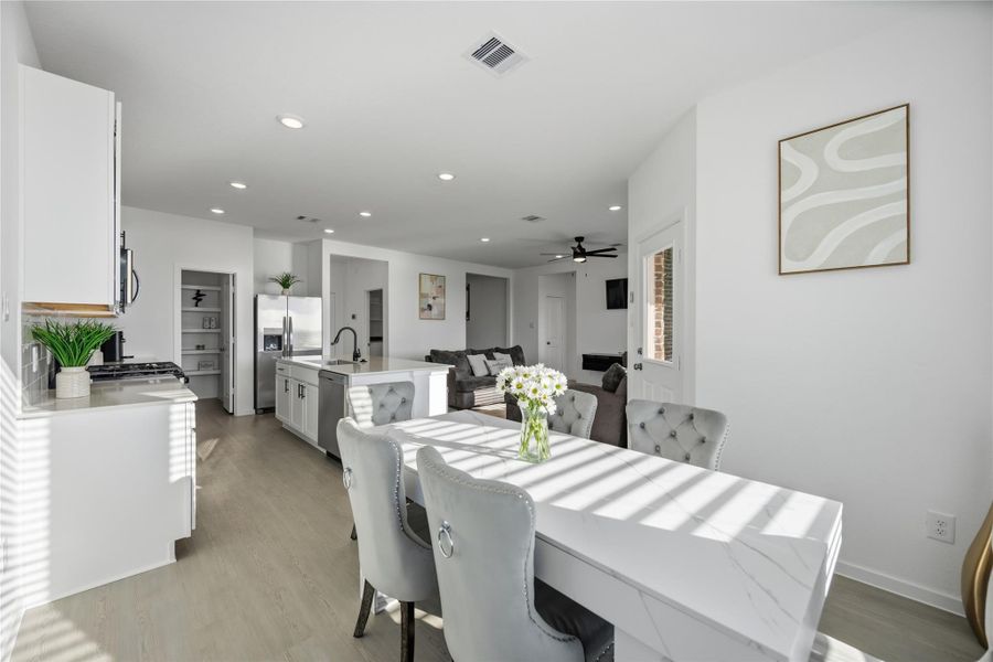 Dining Area with Open Concept