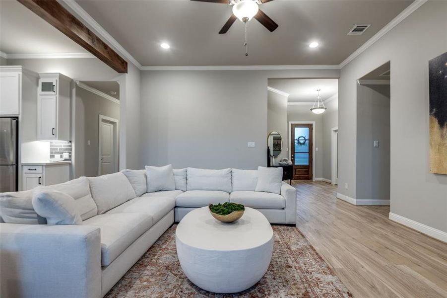 Furnished interior view inside a new home in Lynx Hollow Estates, Forney (Image 17).