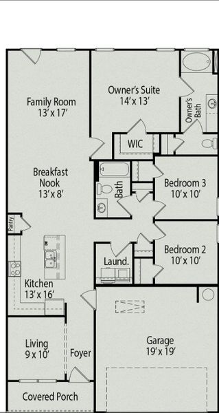 2D floor plan layout of this home in Stratford Station, Lebanon, TN (Image 2). 2D floor plan layout of this home in Stratford Station, Lebanon, TN (Image 2).