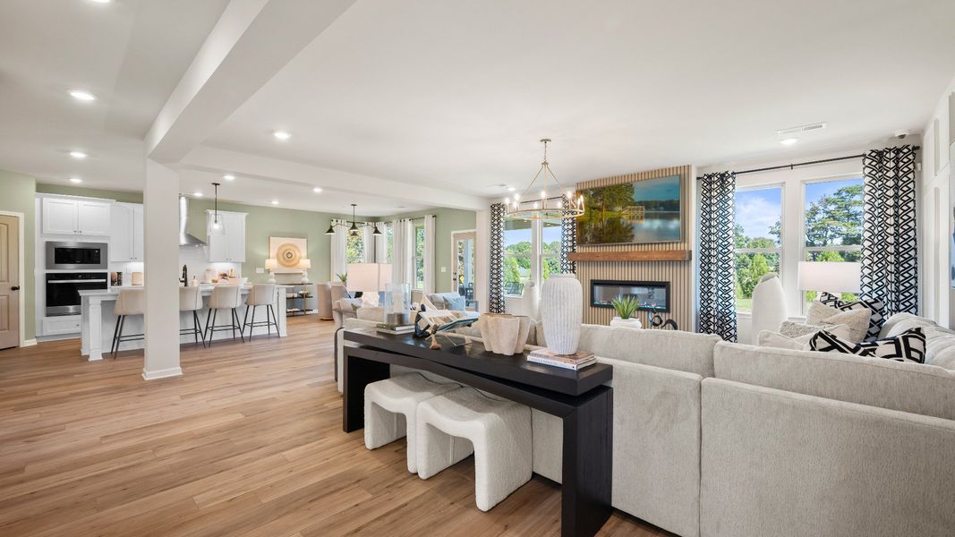 Representative furnished interior of a home built from the Clarity by DRB Homes in Northcroft, Loganville (Image 9).