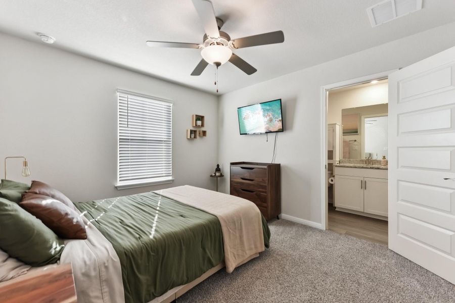 Furnished interior view inside a new home in Big Sky Ranch - Executive Collection, Dripping Springs (Image 7).