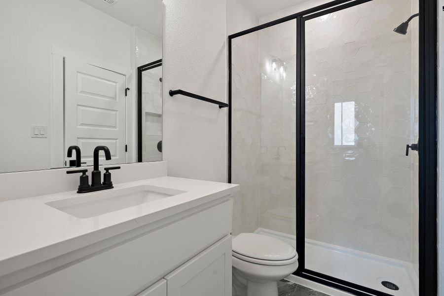 Furnished interior view inside a new home in Blackhawk in Pflugerville, Pflugerville (Image 14).