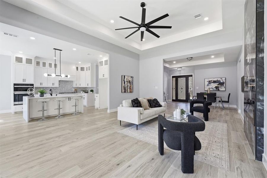 Furnished interior view inside a new home in , Arlington (Image 17).
