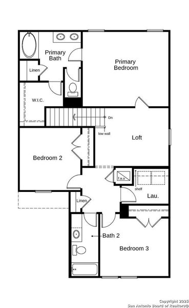 2D floor plan layout of this home in The Granary - Heritage Collection, San Antonio, TX (Image 4). 2D floor plan layout of this home in The Granary - Heritage Collection, San Antonio, TX (Image 4).
