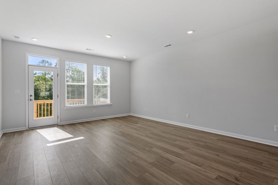 Spacious, unfurnished interior of a new home in Renaissance at White Oak, Garner (Image 18). Spacious, unfurnished interior of a new home in Renaissance at White Oak, Garner (Image 18).