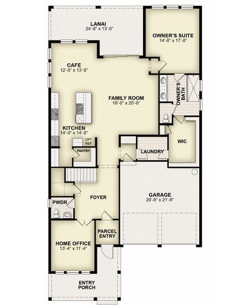2D floor plan layout of this home in Northlake at Ovation, Winter Garden, FL (Image 5). 2D floor plan layout of this home in Northlake at Ovation, Winter Garden, FL (Image 5).
