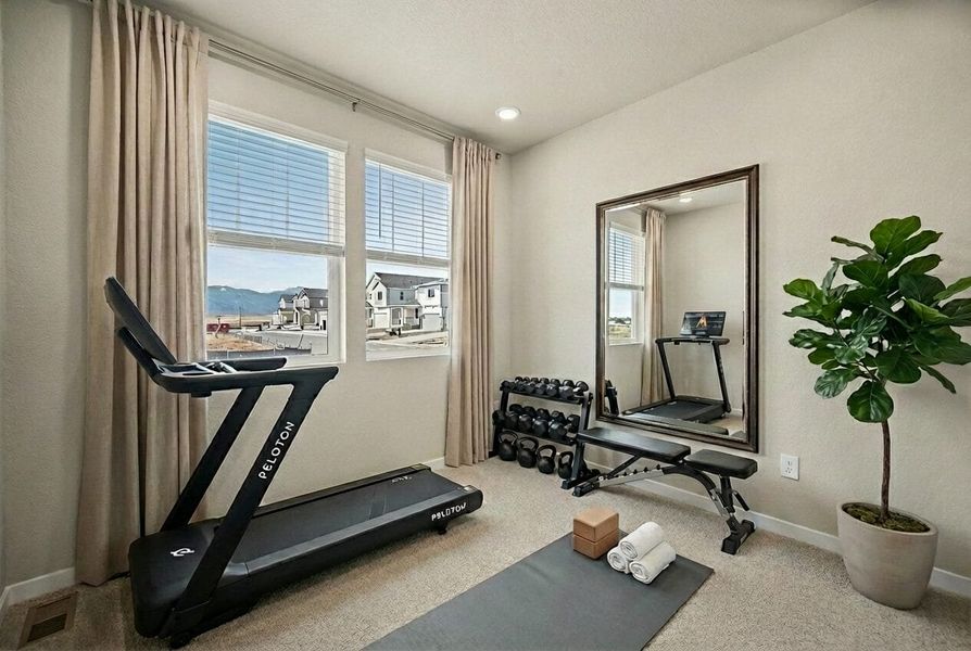 Furnished interior view inside a new home in Trails at Aspen Ridge-3, Colorado Springs (Image 5).