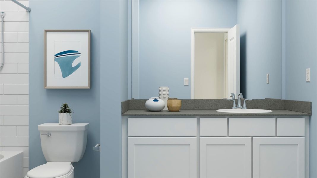 Furnished interior view inside a new home in Anniston, Katy (Image 24). Furnished interior view inside a new home in Anniston, Katy (Image 24).