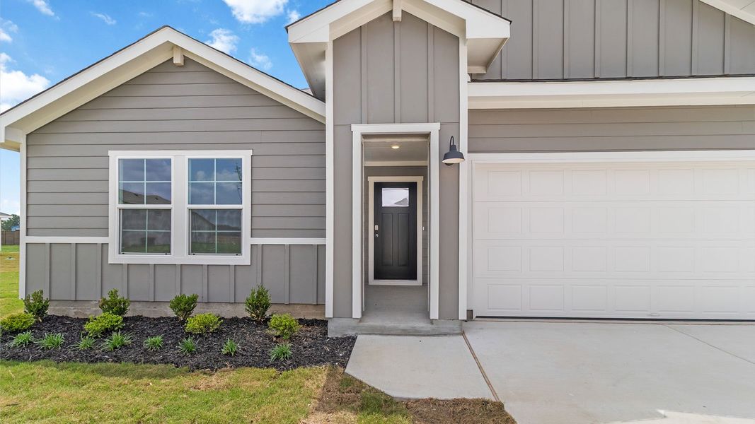 Exterior details and patio area of a home in Railhead, Cedar Creek (Image 3). Exterior details and patio area of a home in Railhead, Cedar Creek (Image 3).