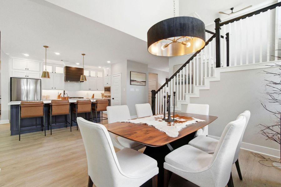 Furnished interior view inside a new home in Woodforest - Kingsley Square 50' Homesites, Montgomery (Image 7).