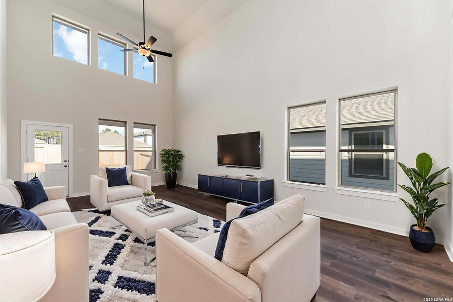 Furnished interior view inside a new home in Applewhite Meadows, San Antonio (Image 6). Furnished interior view inside a new home in Applewhite Meadows, San Antonio (Image 6).