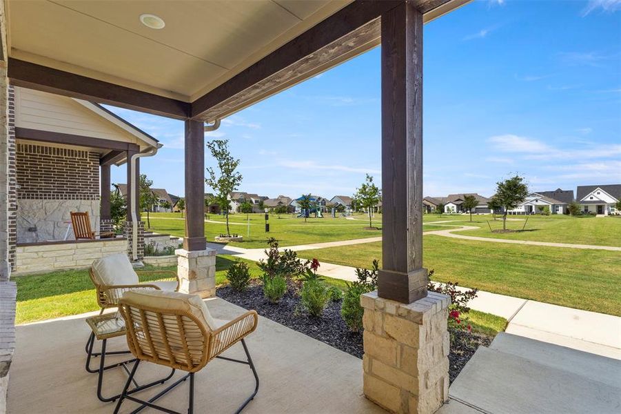 Furnished interior view inside a new home in Merritt Village, Rowlett (Image 32).