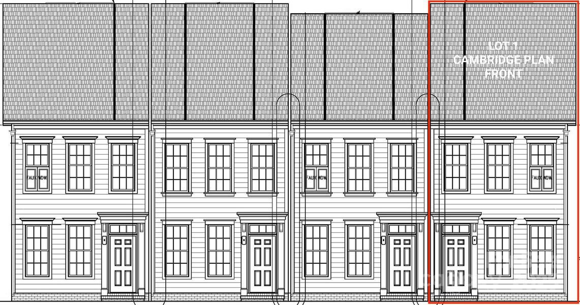 Front Elevation- Cambridge Lot 1