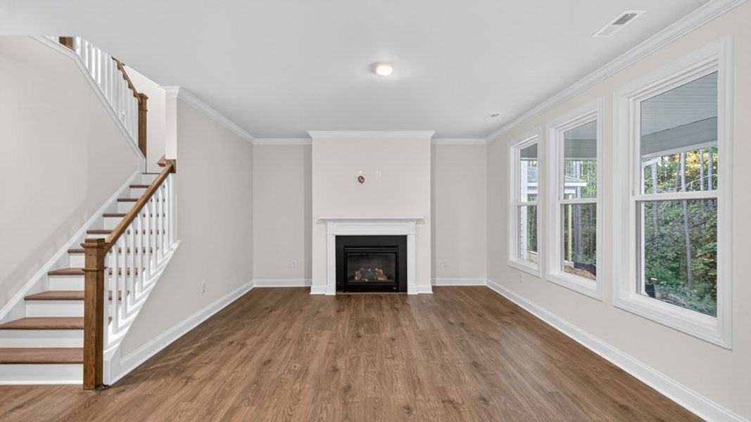 Representative unfurnished interior of a home built from the LAWSON by D.R. Horton in Horton Park, Apex (Image 11).