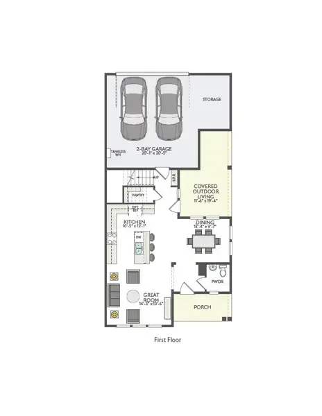 2D floor plan layout for the Independent by Tri Pointe Homes in Paley Park at Easton Park, Austin, TX (Image 4). 2D floor plan layout for the Independent by Tri Pointe Homes in Paley Park at Easton Park, Austin, TX (Image 4).