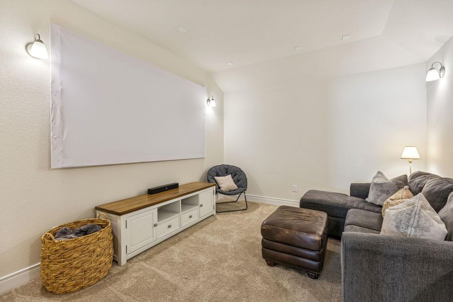 Upstairs media/flex room