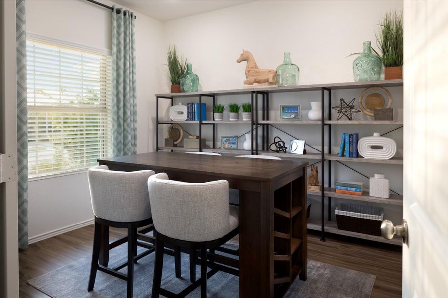 Furnished interior view inside a new home in Meadowlark Preserve, Pflugerville (Image 15).