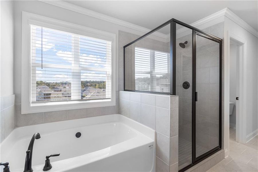 Furnished interior view inside a new home in Calgary Downs, Winder (Image 9).