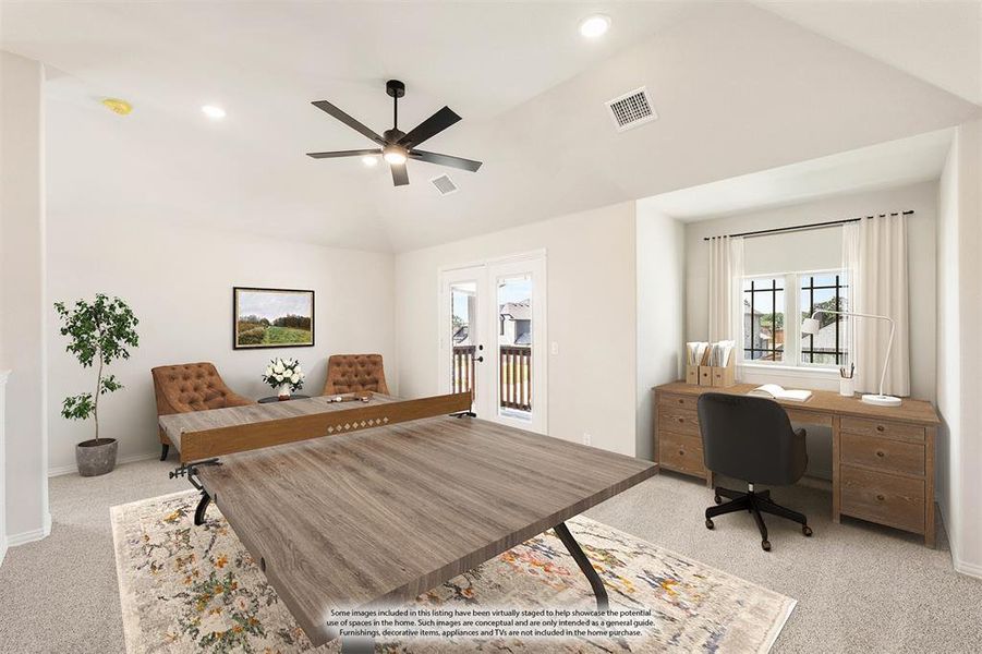 Furnished interior view inside a new home in Mockingbird Hills 60-65, Joshua (Image 13). Furnished interior view inside a new home in Mockingbird Hills 60-65, Joshua (Image 13).