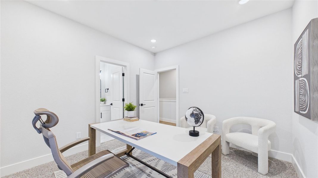 Furnished interior view inside a new home in , Houston (Image 25).