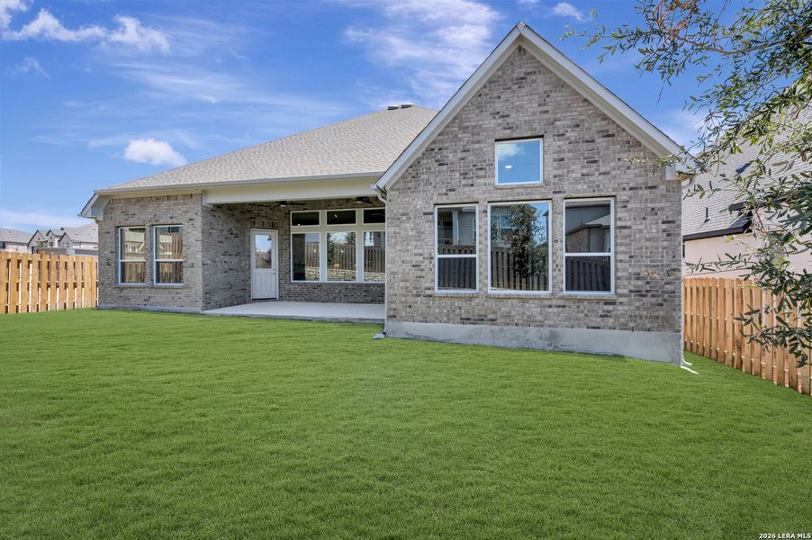 Exterior details and patio area of a home in Windsong - Legacy Series, Boerne (Image 29). Exterior details and patio area of a home in Windsong - Legacy Series, Boerne (Image 29).