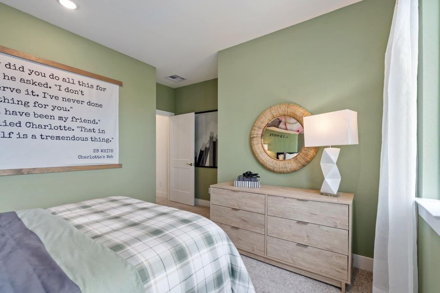 Furnished interior view inside a new home in Bridgeland, Cypress (Image 14).