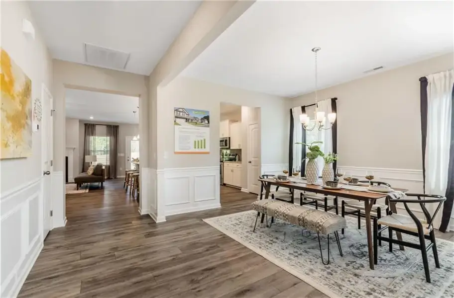 Furnished interior view inside a new home in Sagebrook, Powder Springs (Image 14).