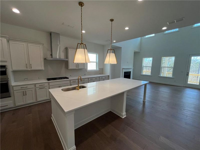 Furnished interior view inside a new home in East Harbor II at Chestatee, Dawsonville (Image 10).