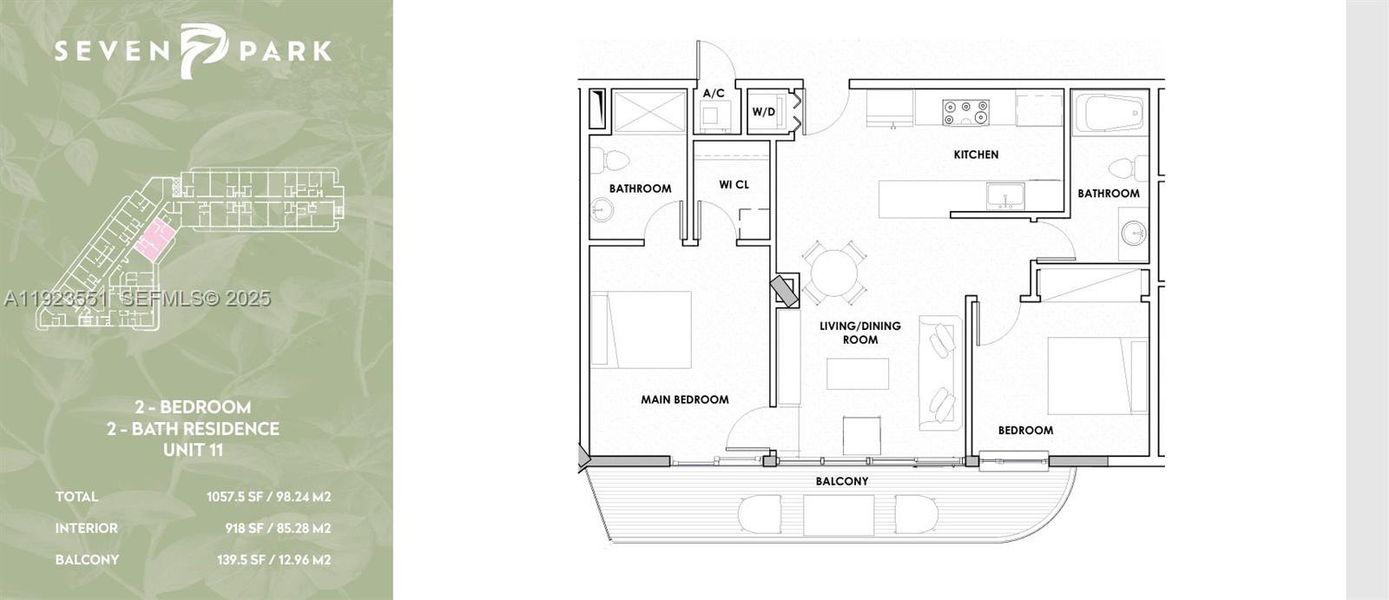 2D floor plan layout of this home in , Hallandale Beach, FL (Image 5).