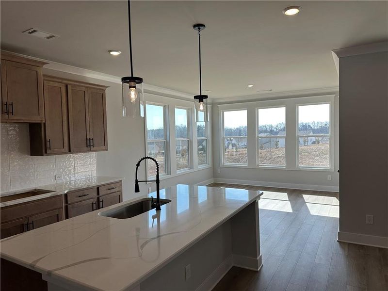 Furnished interior view inside a new home in Rosewood Lake Preserve, Hoschton (Image 10).