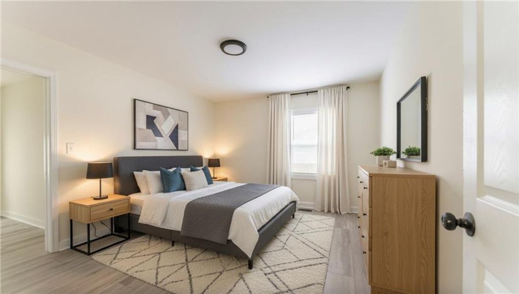 Furnished interior view inside a new home in , Atlanta (Image 10).