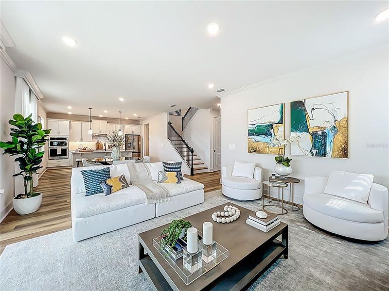 Furnished interior view inside a new home in Summerlake Reserve, Winter Garden (Image 42).