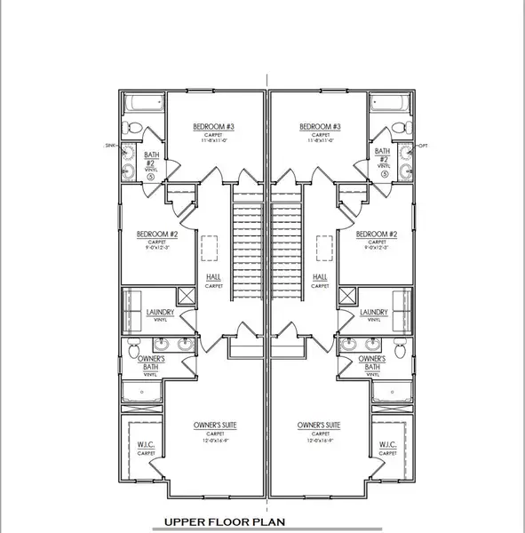 2D floor plan layout of this home in Champions Village at Cherry Hill, Pendleton, SC (Image 4).