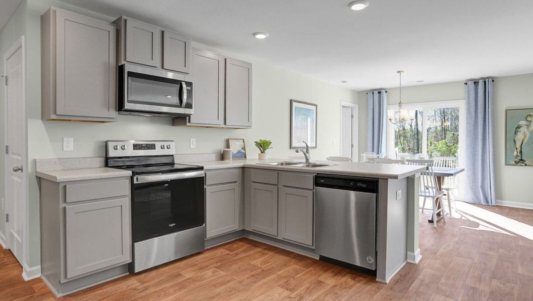 Furnished interior view inside a new home in Holly Oaks, Statesboro (Image 4).