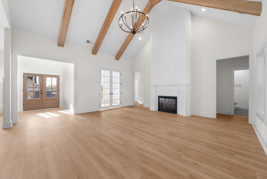 Representative unfurnished interior of a home built from the Wofford by Rockwood Homes in Wofford Estates, Clarksville (Image 16). Representative unfurnished interior of a home built from the Wofford by Rockwood Homes in Wofford Estates, Clarksville (Image 16).