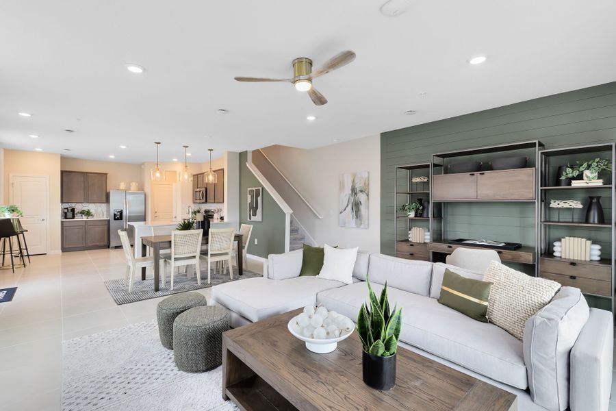 Furnished interior view inside a new home in Harbor Square, Palm Bay (Image 5).