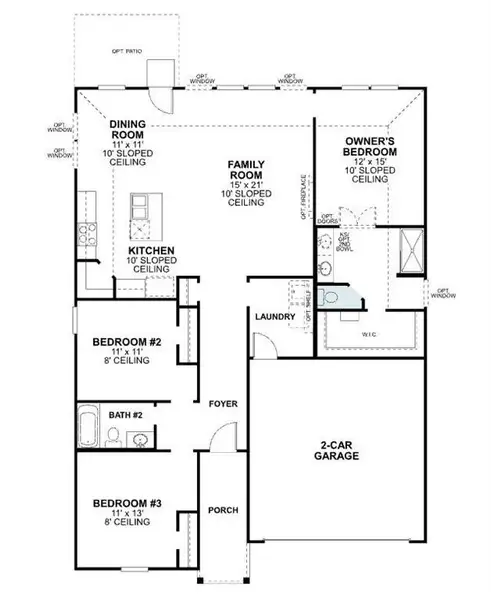 2D floor plan layout of this home in Sanderos, Fort Worth, TX (Image 2). 2D floor plan layout of this home in Sanderos, Fort Worth, TX (Image 2).