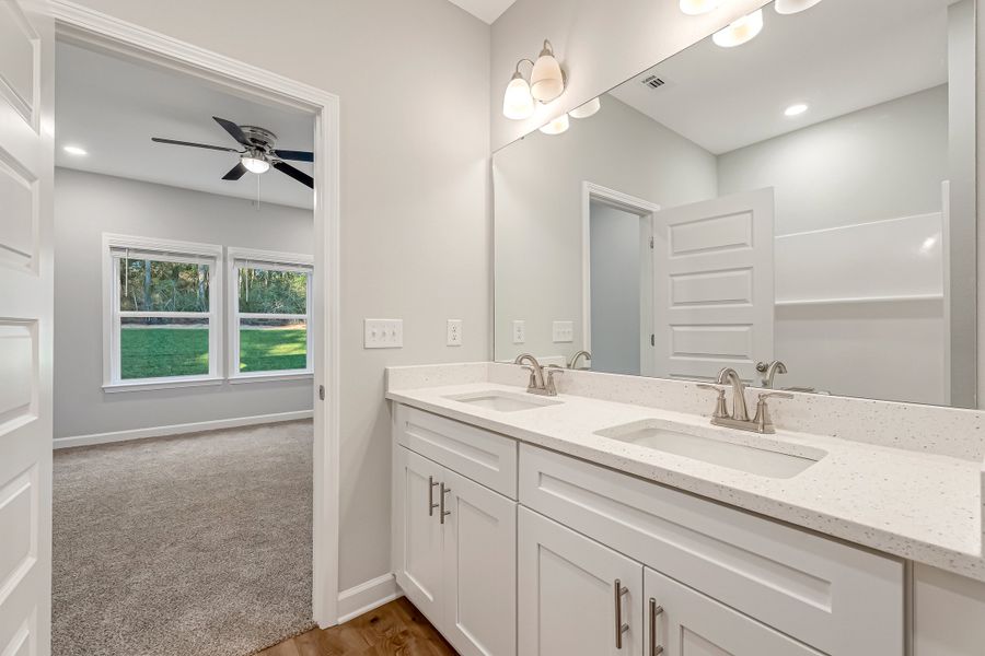 Furnished interior view inside a new home in Oak Hollow, Crestview (Image 9). Furnished interior view inside a new home in Oak Hollow, Crestview (Image 9).