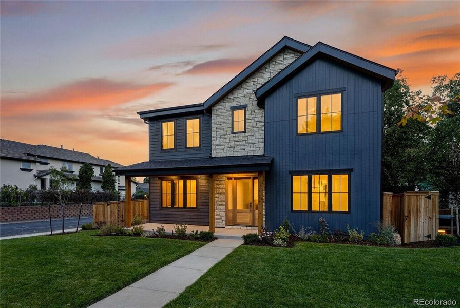Front exterior of a new home in , Denver, CO, highlighting curb appeal (Image 2). Front exterior of a new home in , Denver, CO, highlighting curb appeal (Image 2).